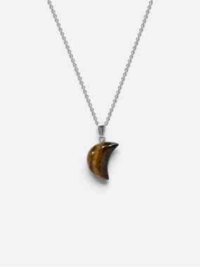 TIGER’S EYE MOON NECKLACE